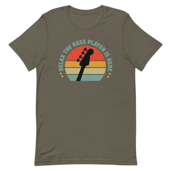 Relax the Bass Player is Here Men's Premium Tee - Image 8