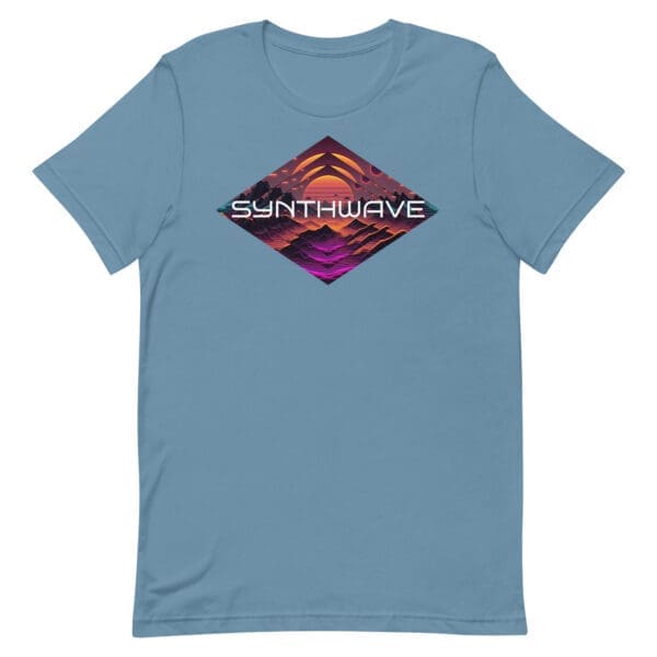 Synthwave Triangle Men's Premium T-Shirt - Image 6