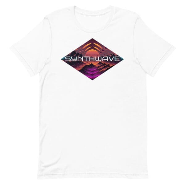 Synthwave Triangle Men's Premium T-Shirt - Image 10